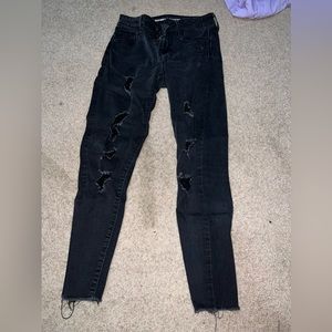 Old Navy black ripped jeans